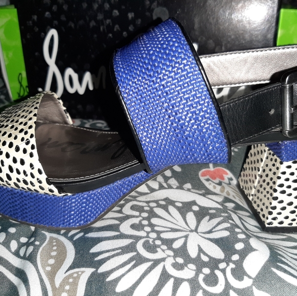 Sam Edelman Blue Keira Heels - Picture 4 of 4